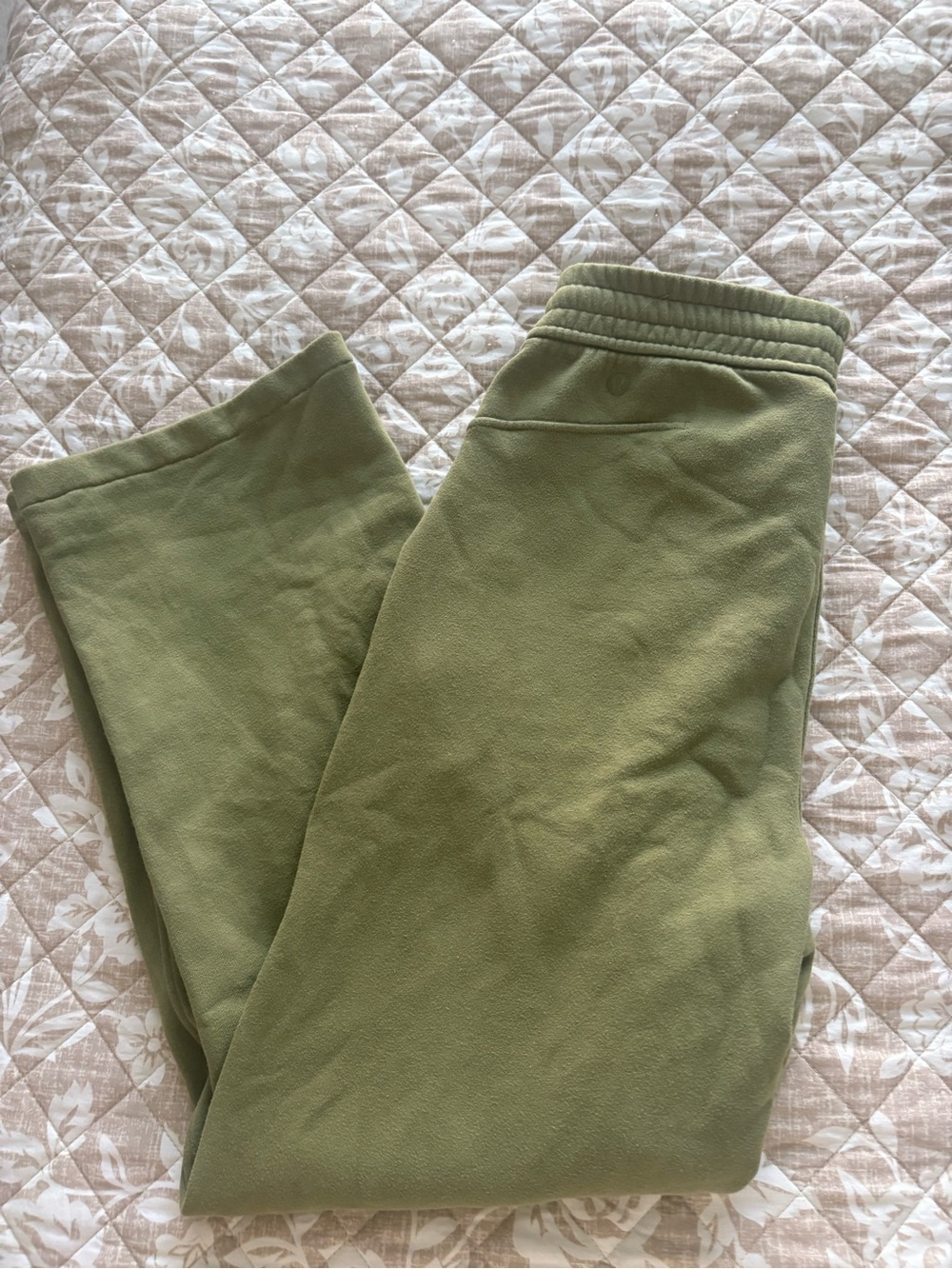 lululemon athletica Olive Green Fleece Trousers